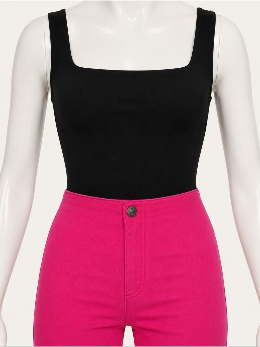 Hot Pink Bell Bottom Flare Pants Small NWT Barbiecore Y2K Statement - Picture 6 of 8